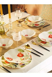 Hermia Juego de Cena de Porcelana 18 Piezas Multicolor
